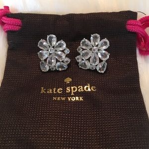 Kate Spade Flower Earrings. Crystal appearance.
